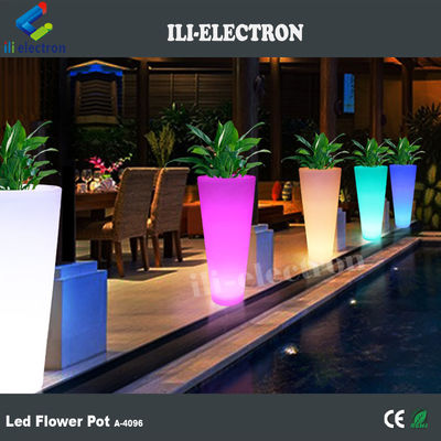 Planteurs de fleurs extérieurs à LED étanches au toucher