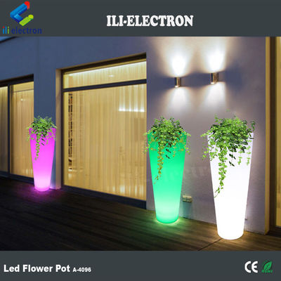 Planteurs de fleurs extérieurs à LED étanches au toucher