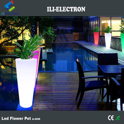 Planteurs de fleurs extérieurs à LED étanches au toucher