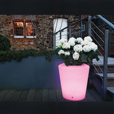 Plastique LED à commande à distance, pot de fleurs / planteur / seaux de glace