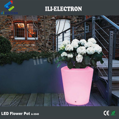 Plastique LED à commande à distance, pot de fleurs / planteur / seaux de glace