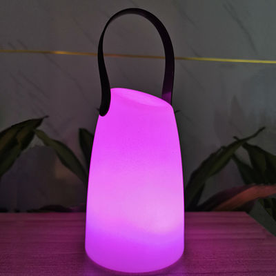 Lampe LED portable en plastique à télécommande sans fil pour jardin