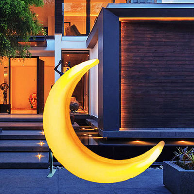 Lumières de jardin décoratives en forme de lune LED 16 couleurs changeantes