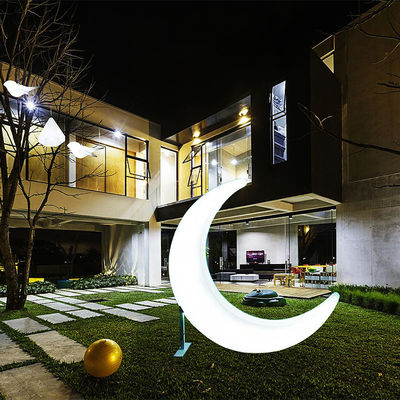 Lumières de jardin décoratives en forme de lune LED 16 couleurs changeantes