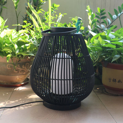 IP44 Lampes de jardin en rotin étanches pour les sols extérieurs