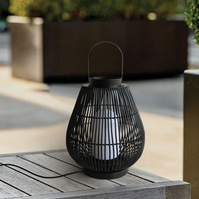 IP44 Lampes de jardin en rotin étanches pour les sols extérieurs