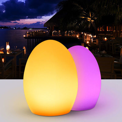 Des lampes LED sans fil en forme d' œuf, lampe à humeur d' œuf pour les boîtes de nuit extérieures
