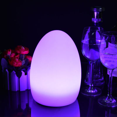 Des lampes LED sans fil en forme d' œuf, lampe à humeur d' œuf pour les boîtes de nuit extérieures