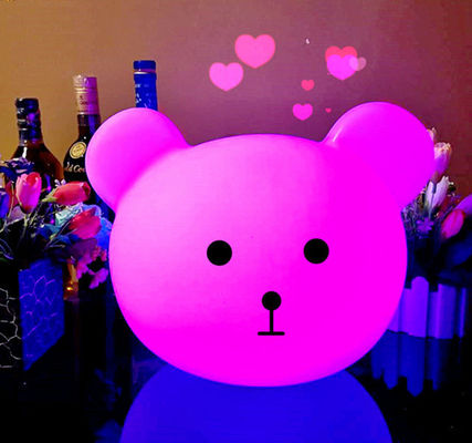 Vente à chaud de l'usine Ours de forme colorée LED