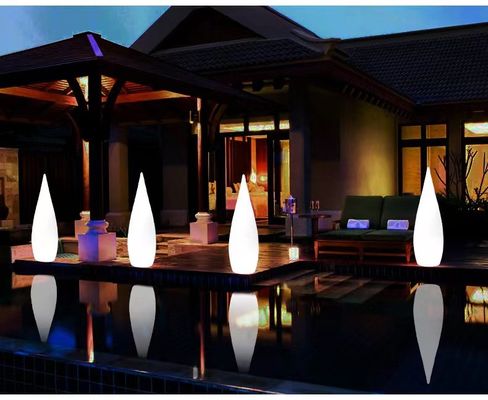 Lumière de sol à LED en plastique pour la décoration de jardins extérieurs