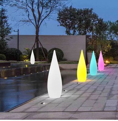 Lumière de sol à LED en plastique pour la décoration de jardins extérieurs