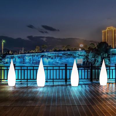 Lumière de sol à LED en plastique pour la décoration de jardins extérieurs