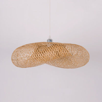 Lampes suspendues Lampes de plafond LED en bambou Lampes de plafond en rotin Pendant Light