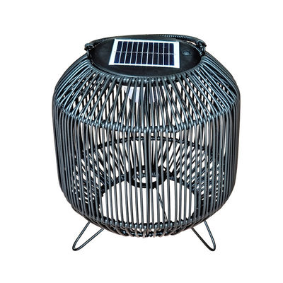 Lumières solaires tissées en rotin personnalisées Portables 3500K IP65 étanches