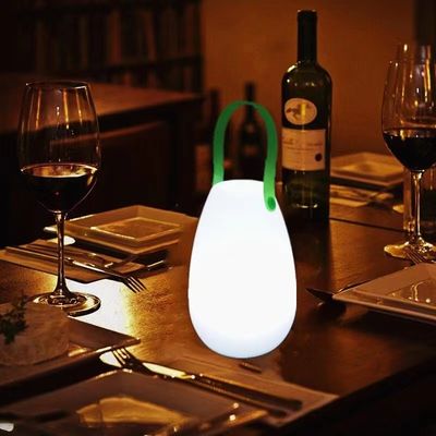 2700K CCT lampe LED plastique portable rechargeable pour restaurant