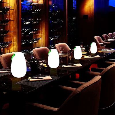 2700K CCT lampe LED plastique portable rechargeable pour restaurant