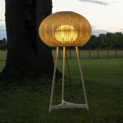 Lampes de sol en rotin pour l' extérieur IP44 imperméable à l' eau pour la décoration d' hôtel