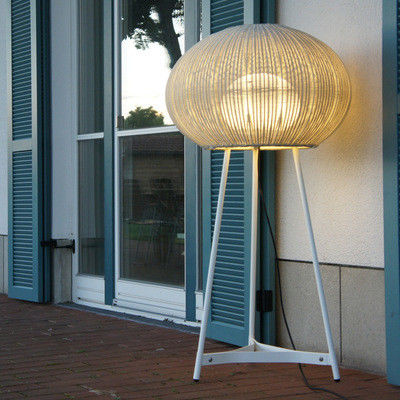 Lampes de sol en rotin pour l' extérieur IP44 imperméable à l' eau pour la décoration d' hôtel