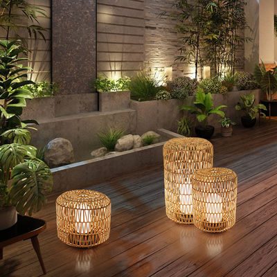 Rattan pour jardin à jardin à l'extérieur Lampes IP44 étanches pour hôtel