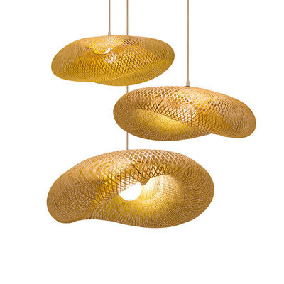 Lampe décorative créative de design artistique Lampe suspendue en bambou