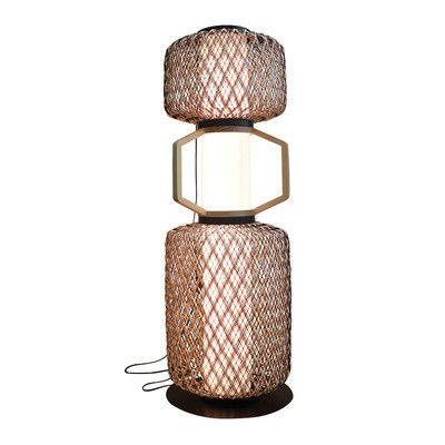 Lampe de rangement en rotin décoratif 3500K CCT pour hôtel résidentiel