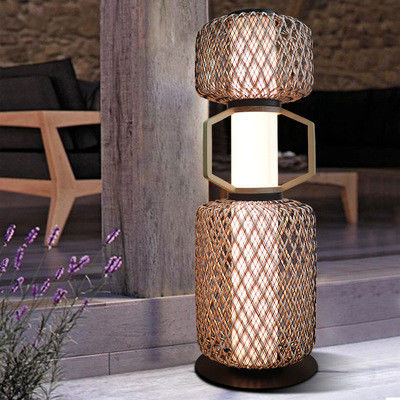 Lampe de rangement en rotin décoratif 3500K CCT pour hôtel résidentiel