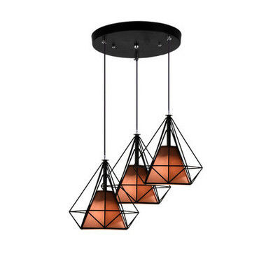 Lustre de pays américain créatif de style industriel rétro Lustre de fer