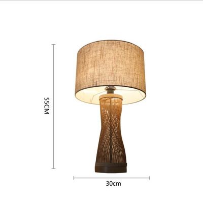 Atmosphère lampe de table en rotin, lampe de table en bambou Pour la décoration intérieure