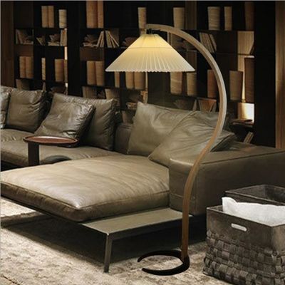 Lampe à poser en rotin plissé créatif pour chambre à coucher salon