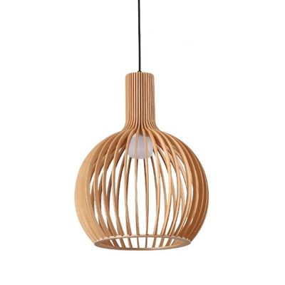 Cage d'oiseau pendentif de rotin lustre 3500K chaud blanc pour le bar du restaurant