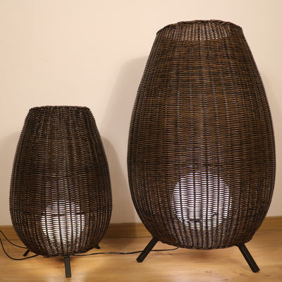 35cm/45cm/78cm/128cm hauteur lampes de sol en rotin