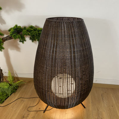 35cm/45cm/78cm/128cm hauteur lampes de sol en rotin