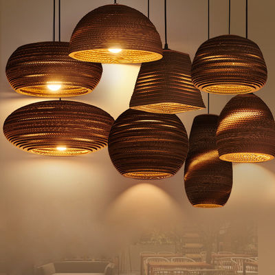 Créatif art design lustre lampe suspendue faite à la main nuances