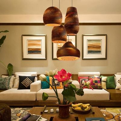 Créatif art design lustre lampe suspendue faite à la main nuances