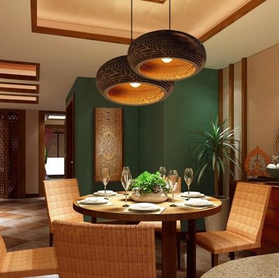 Créatif art design lustre lampe suspendue faite à la main nuances