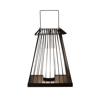 Lumière de plancher en rotin créatif E27 Base pour jardin extérieur