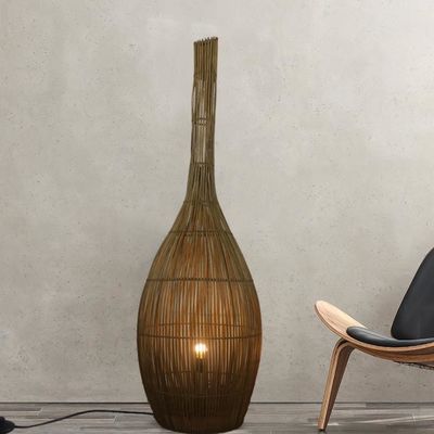 3500K lampes de sol en rotin artistique lumière pour le salon de l' hôtel