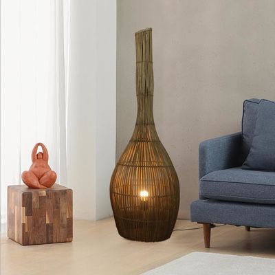 3500K lampes de sol en rotin artistique lumière pour le salon de l' hôtel