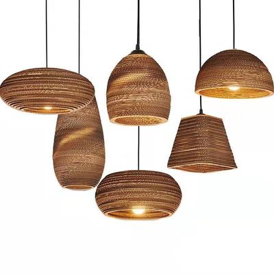 Chandelier à pendentif en rotin en cire fait à la main 150 degrés contrôle de commutateur d'angle de faisceau