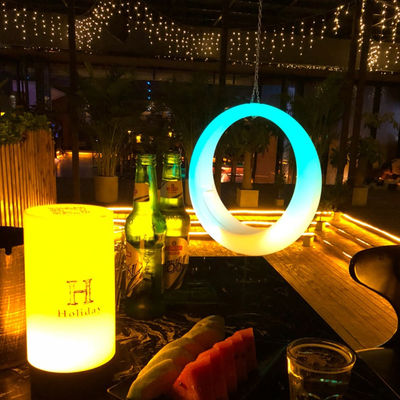 la chaise de décoration de patio a conduit des balançoires à lumière d'anneau à LED