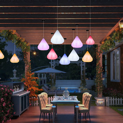 Lampe suspendue en plastique de conception rhomboïde à commande sans fil
