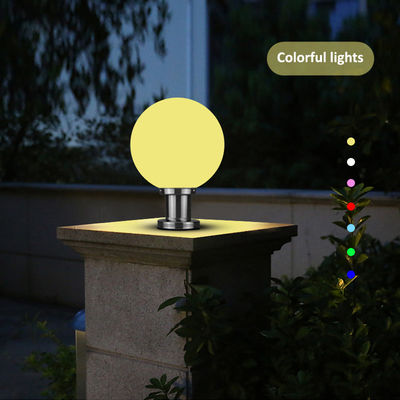 Éclairage à bille lumineuse étanche à l'eau alimenté par l'énergie solaire Avec 20cm 25cm 30cm Taille