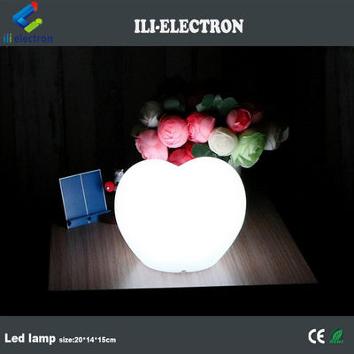 Lampe LED en plastique en forme de pêche à télécommande avec batterie au lithium rechargeable