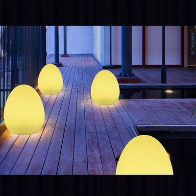 Lampe de table en forme d'œuf IP65 extérieure avec télécommande rechargeable