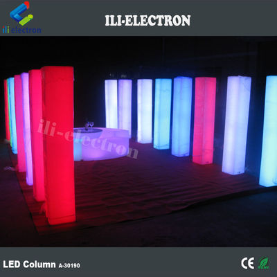 PE Colonne de mariage décorative en plastique illuminée