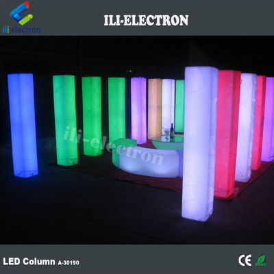 PE Colonne de mariage décorative en plastique illuminée