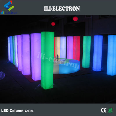 PE Colonne de mariage décorative en plastique illuminée