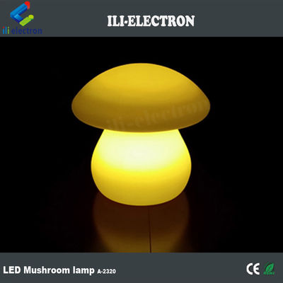 lampe de table lumineuse en plastique PE en forme de champignon