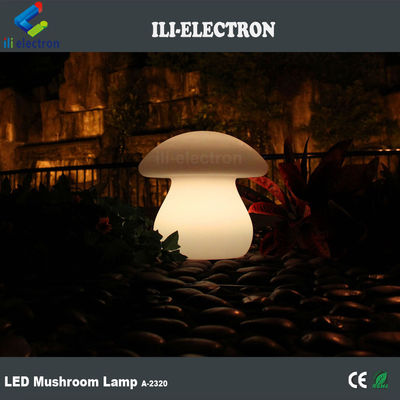 lampe de table lumineuse en plastique PE en forme de champignon