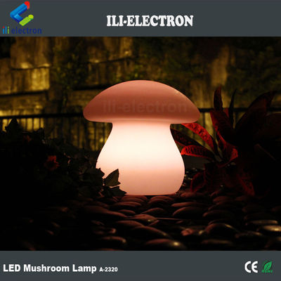 lampe de table lumineuse en plastique PE en forme de champignon